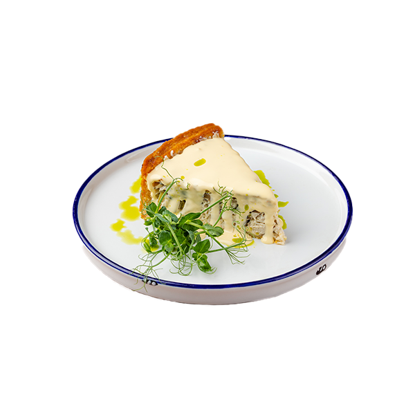 Киш с курицей и грибами
