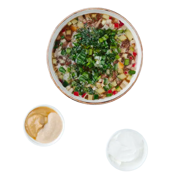 Изображение Окрошка мясная на квасе