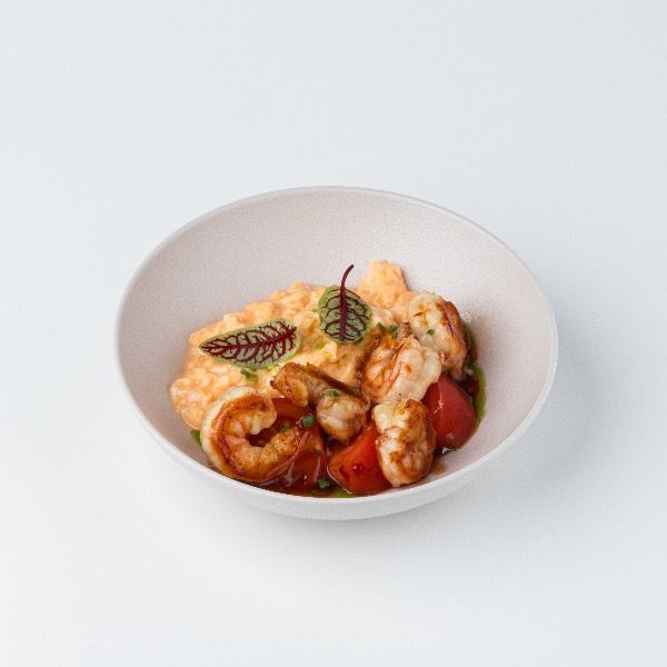 Скрэмбл с креветками