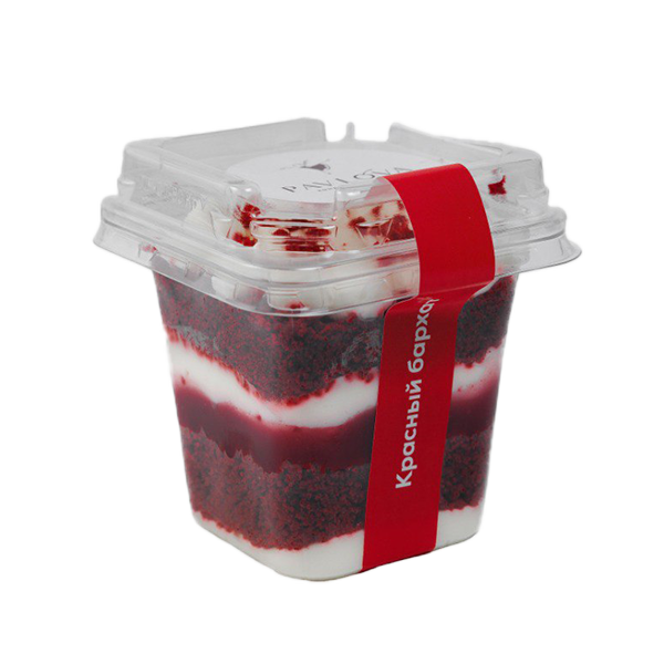 Торт в стакане "Красный Бархат"