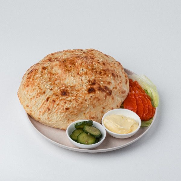 Лепешка из печи с форелью