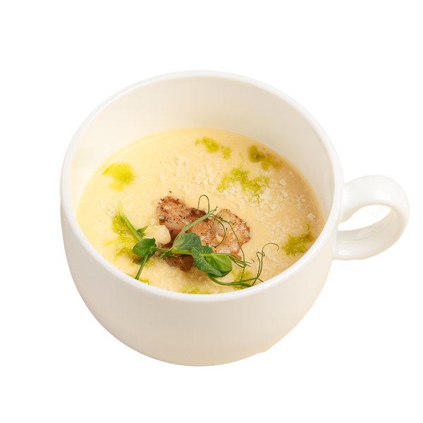 Суп сырный с креветками