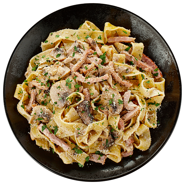 Карбонара с грибами 