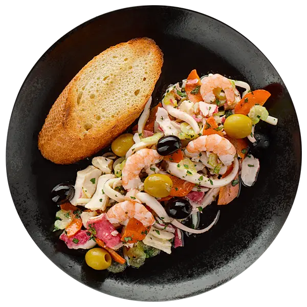 Изображение Салат с морепродуктами