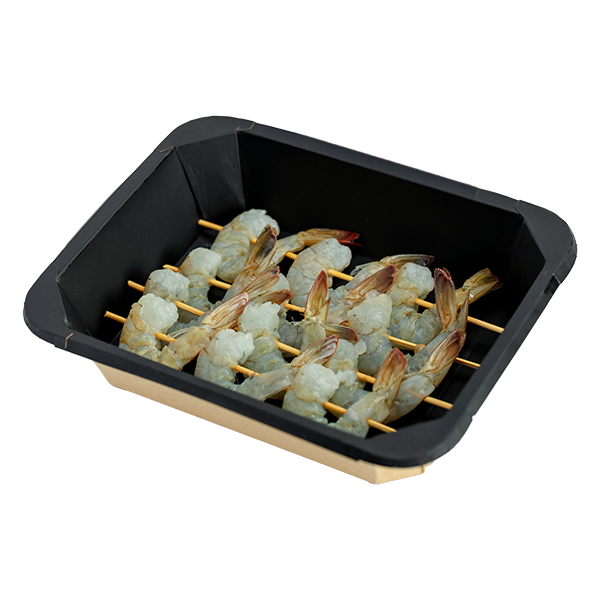 Шашлычки из тигровых креветок