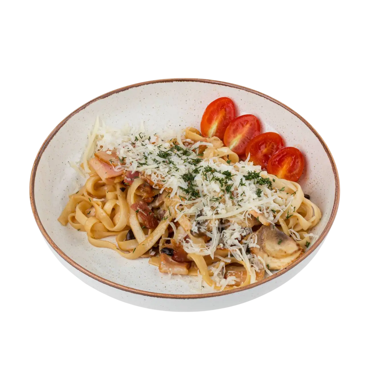 Изображение Сливочная лапша с беконом