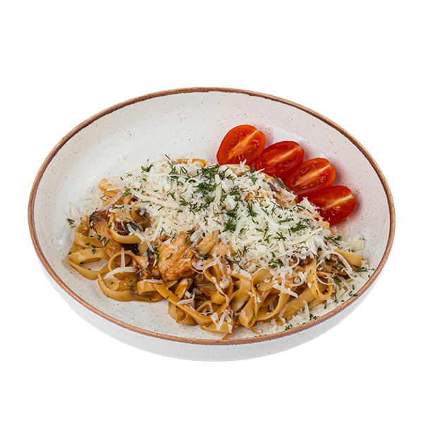 Сливочная лапша с курицей