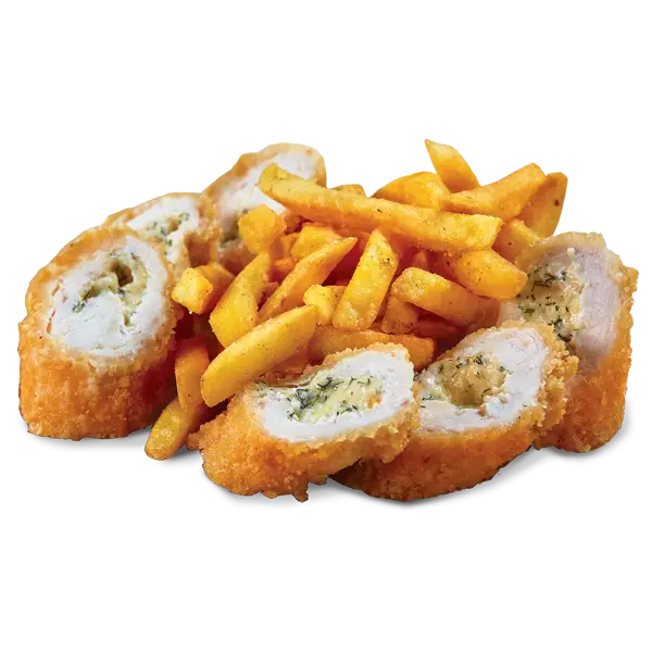 Изображение Картофель фри с куриным рулетом 