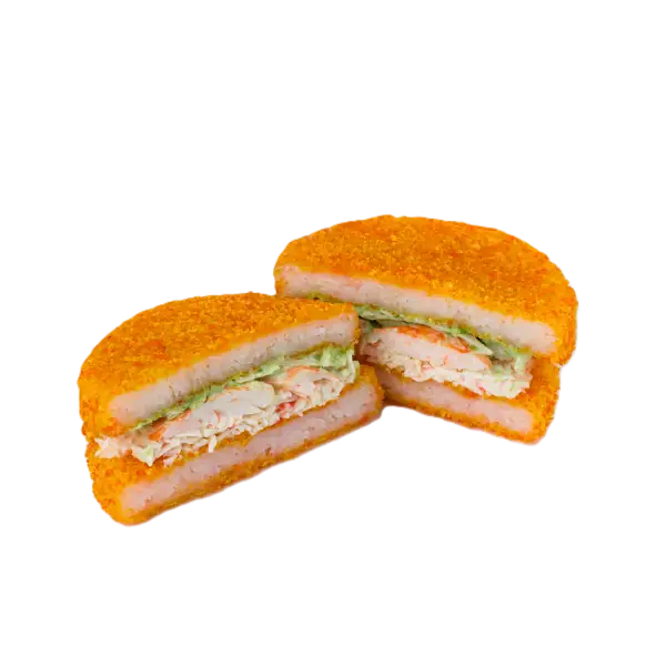 Изображение Суши бургер крабом и креветкой