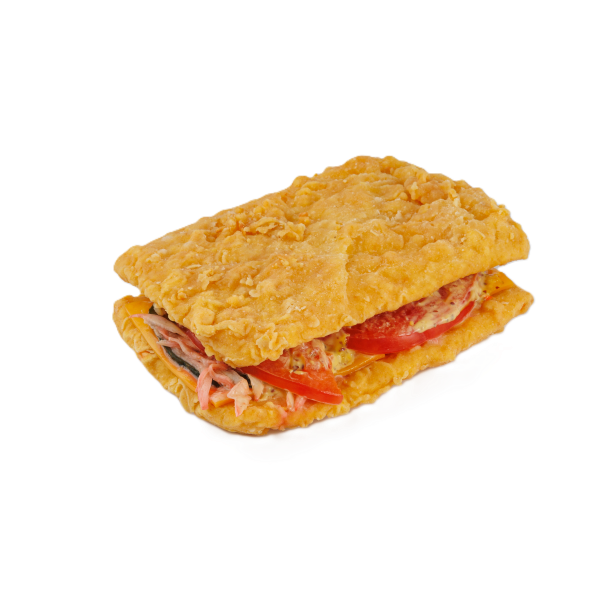 Сендвич с салатом коул слоу