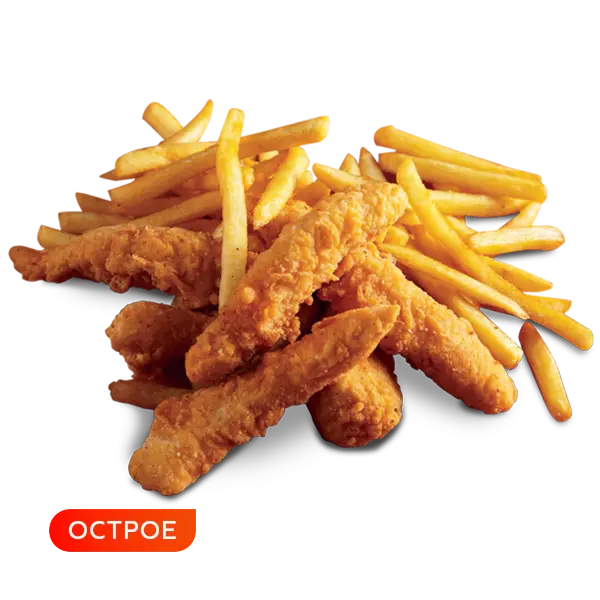 Изображение Картофель фри с куриным филе