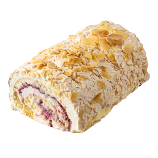 Изображение Меренговый рулет с малиной