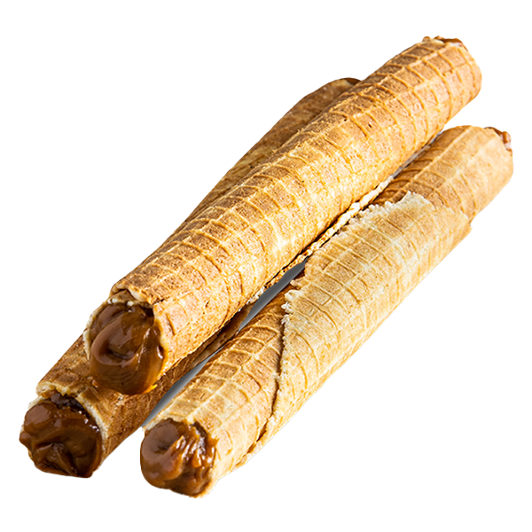 Вафельная трубочка с варёной сгущёнкой