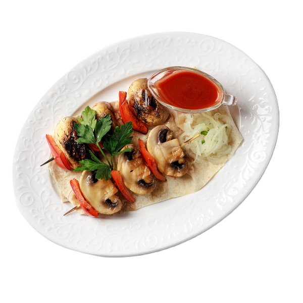 Шашлычок из шампиньонов