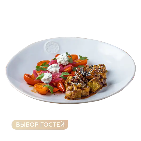 Изображение Салат с черри и баклажаном