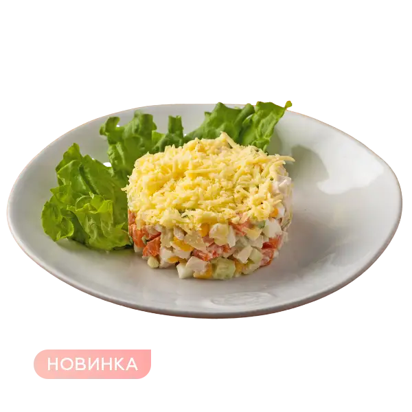 Изображение Салат с курочкой и отварными овощами