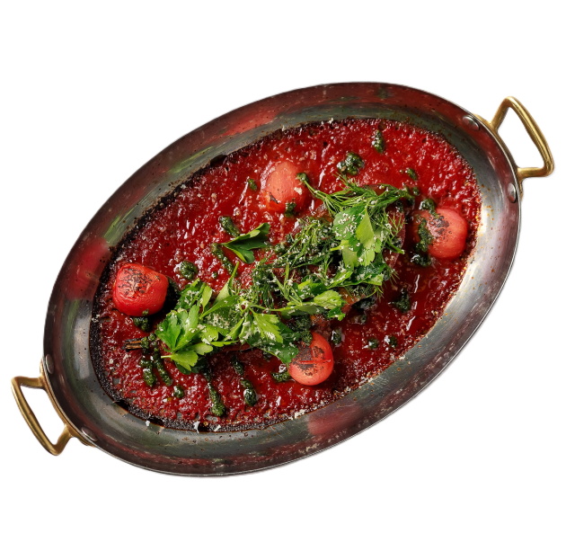 Запеченый баклажан в соусе Пиканто