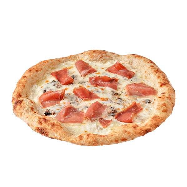 Пицца Прошутто с грибами и томатным маслом