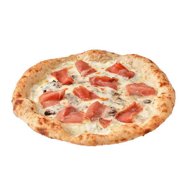 Изображение Пицца Прошутто с грибами и томатным маслом