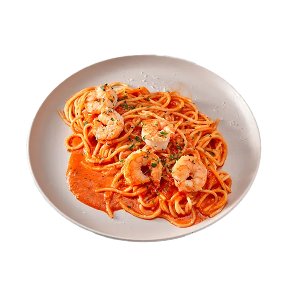 Изображение Спагетти Аррабиата с тигровыми креветками