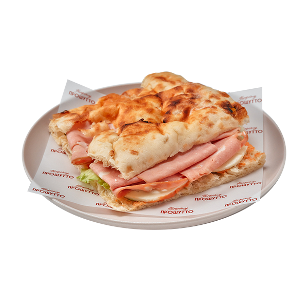 Сэндвич с мортаделлой и моцареллой