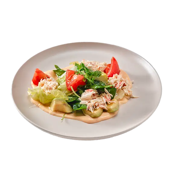 Изображение Салат с крабом сурими и авокадо