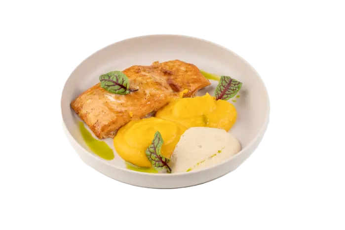 Изображение Стейк из лосося  с муссом из угря