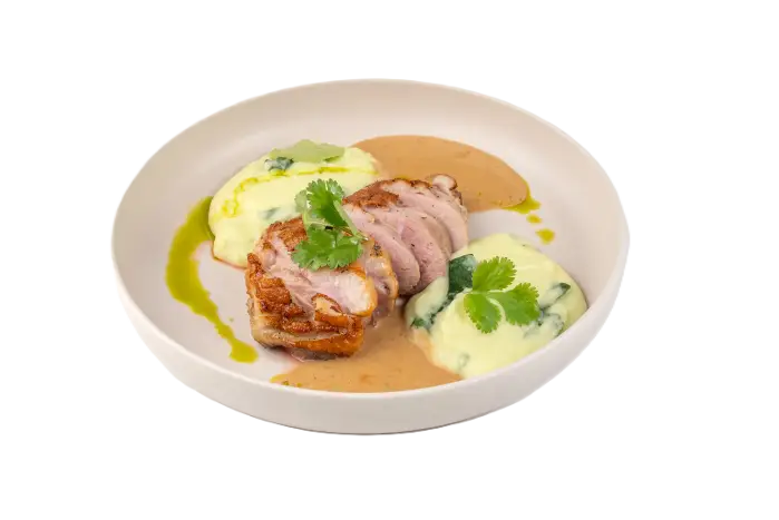 Изображение Утиная грудка в перечно-сливочном соусе