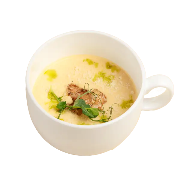 Изображение Суп сырный с креветками