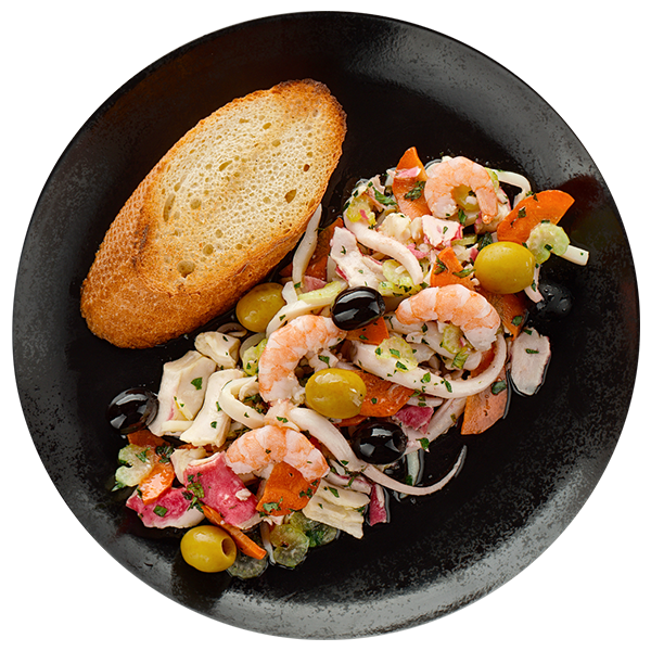 Салат с морепродуктами