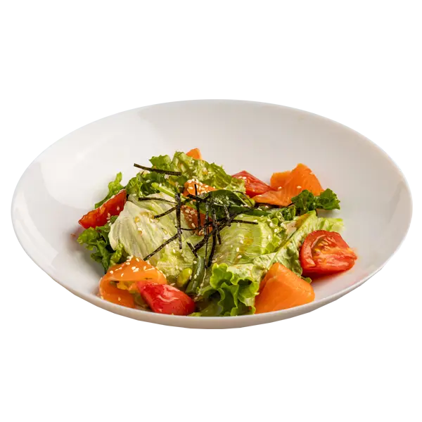 Изображение Салат с форелью и бобами