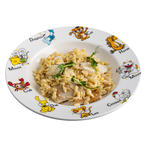 Орзо с курочкой в сливочном соусе