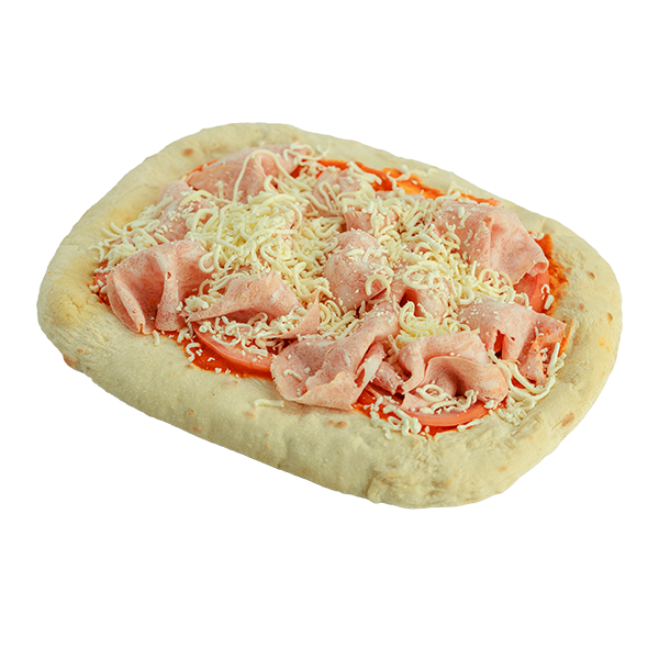 Пицца с ветчиной и томатами