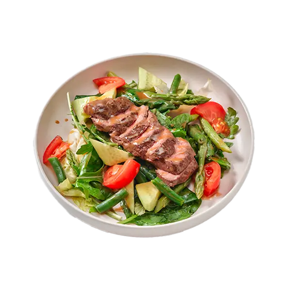 Изображение Стейк- салат с фермерской  телятиной и спаржей