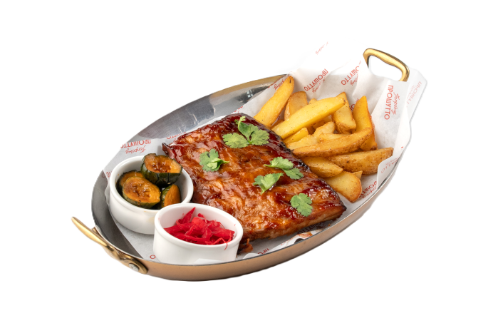 Томленые ребра свиные BBQ