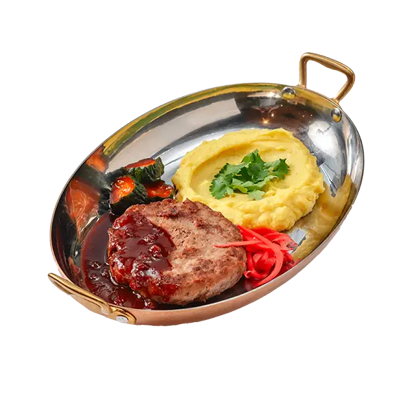 Изображение Бифштекс XL из фермерской телятины с пюре