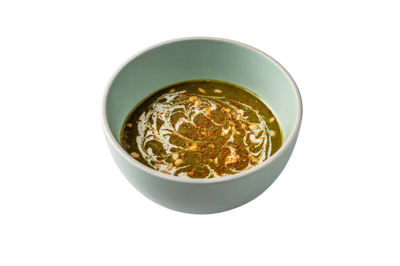 Изображение Крем-суп из шпината и нута