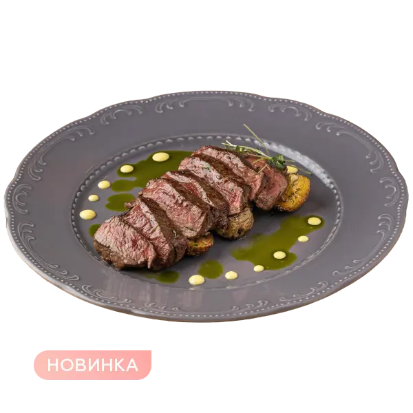Изображение Стейк из говядины с беби картофелем