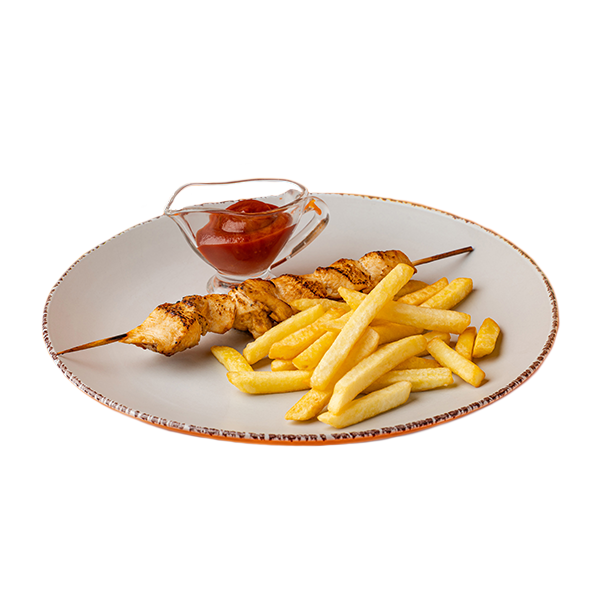 Шашлычок из курочки с фри