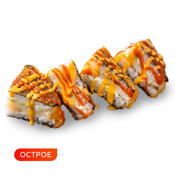Суши-сэндвич с копченым кальмаром
