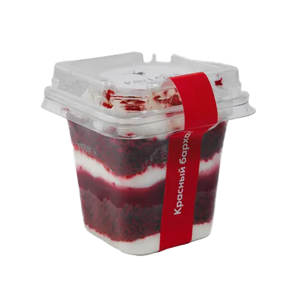 Изображение Торт в стакане "Красный Бархат"